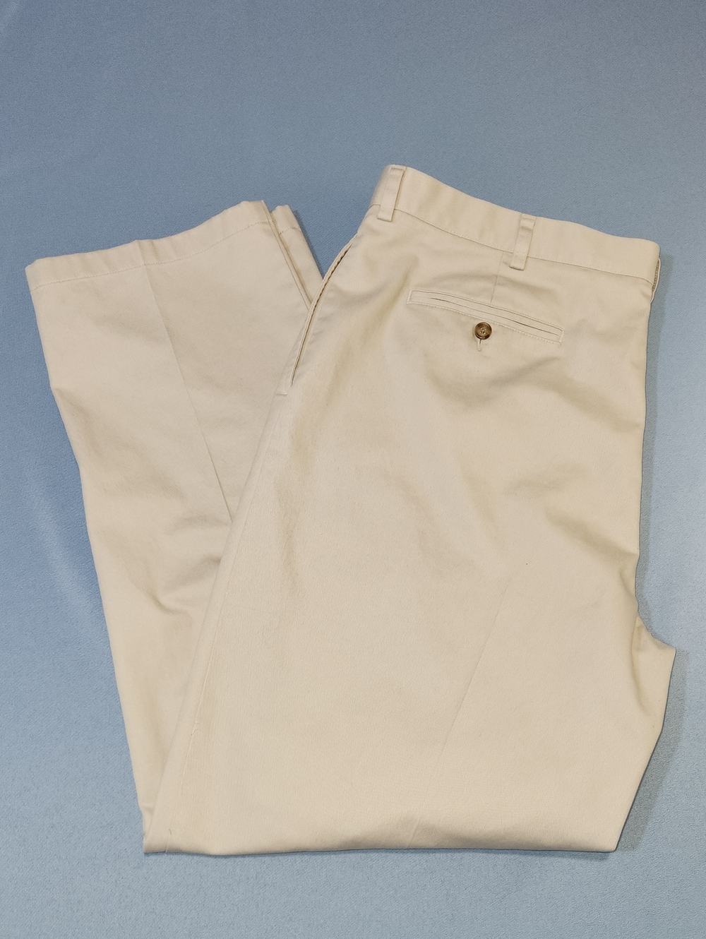 L.L. Bean Cream Chinos - Classic Natural Fit. 42x34